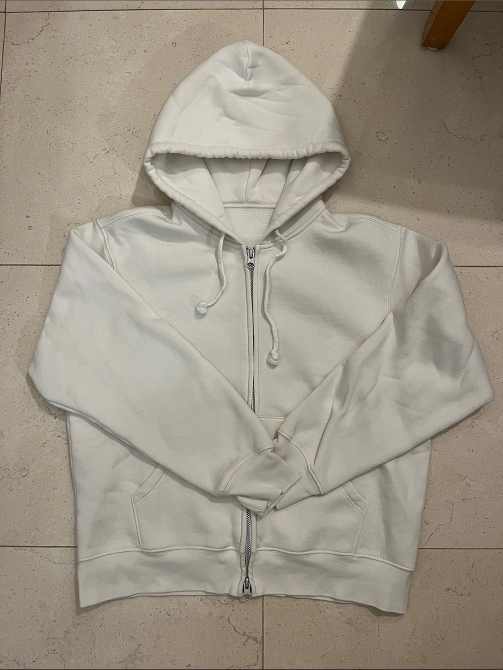 Muji White Hoodie